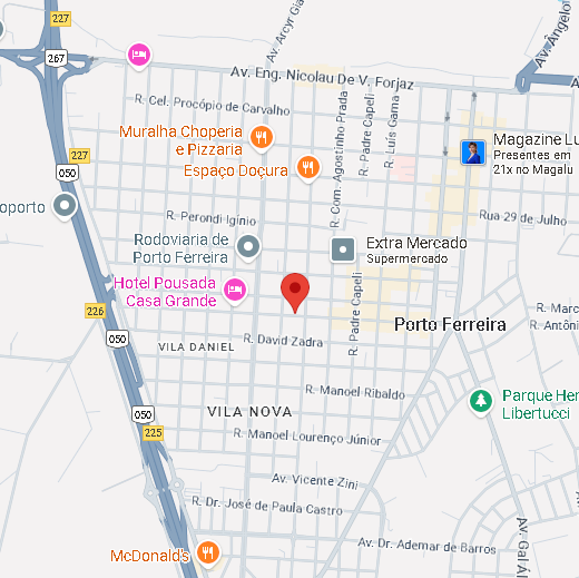 Maps  Av. Dr. José Ferreira Azambuja, 564 - Vila Nova, Porto Ferreira